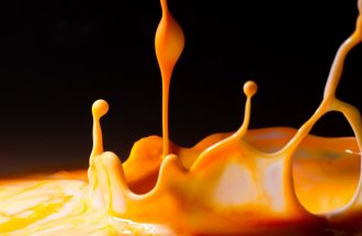 : Orange splash